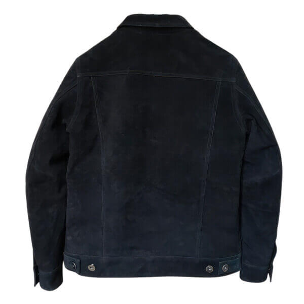Genuine Suede Shirt Collar Native American Vintage Leather Jacket - Image 2