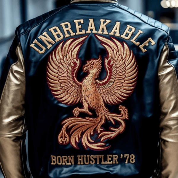 Midnight Black & Gold Unbreakable Bomber - Image 2