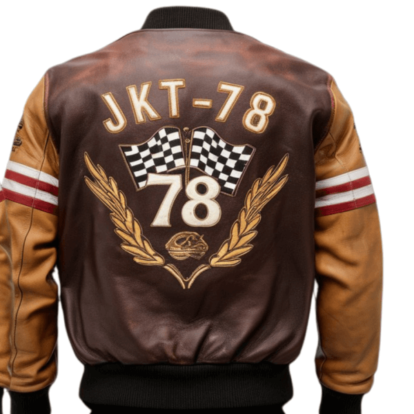JKT-78 Vintage Racing Bomber Jacket - Image 2