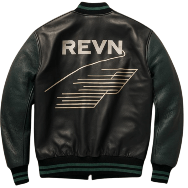 Revn Matte Black Motion Bomber Jacket - Image 2