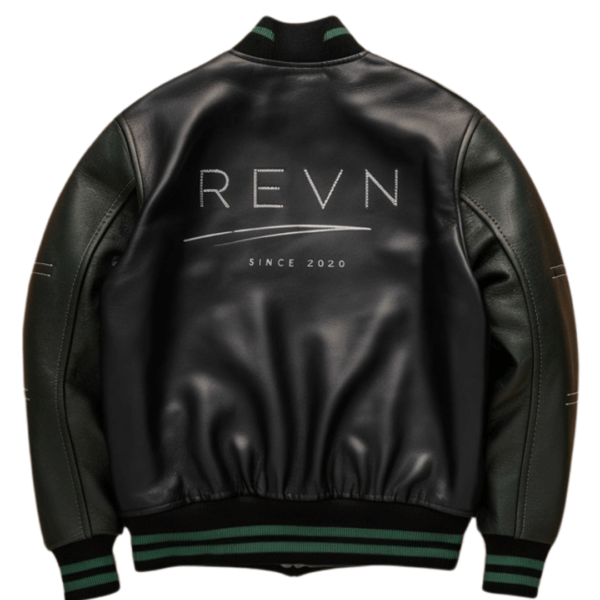Revn Matte Black Motion Bomber Jacket - Image 2