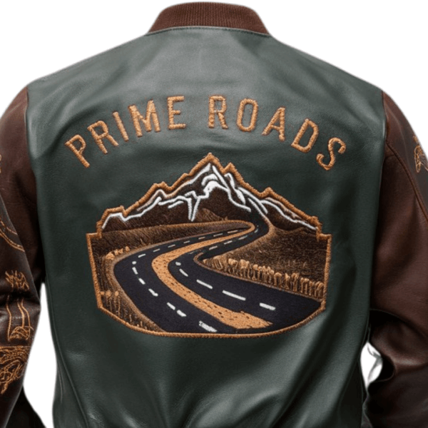 Prime Roads Forest Green Bomber Jacket - Image 2