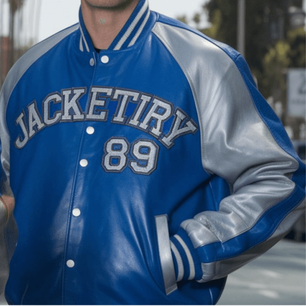 Cobalt & Silver LA Streets Bomber