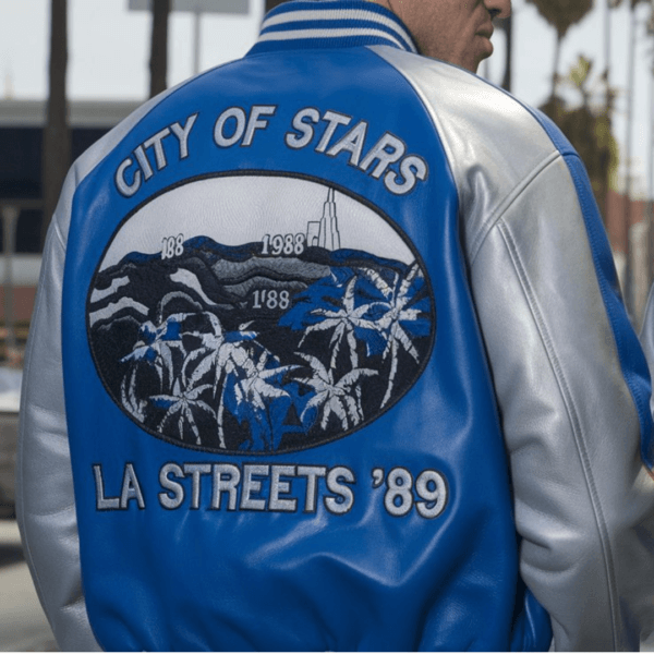Cobalt & Silver LA Streets Bomber - Image 2