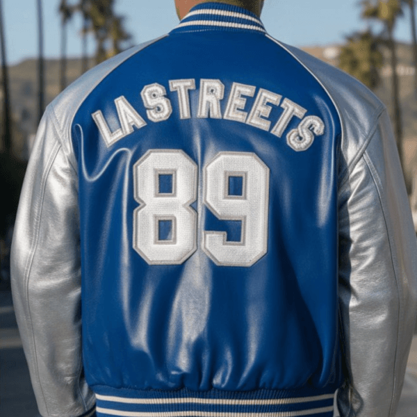 Cobalt & Silver LA Streets Bomber - Image 2