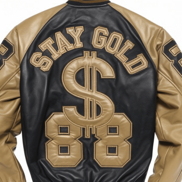 Gold & Charcoal Hustler Bomber - Image 2